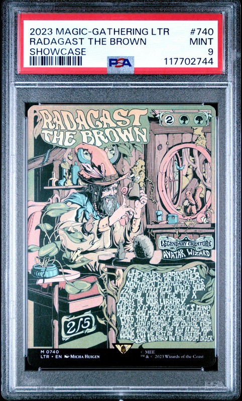 2023 MTG THE LORD OF THE RINGS: TALES OF MIDDLE-EARTH RADAGAST THE BROWN PSA 9