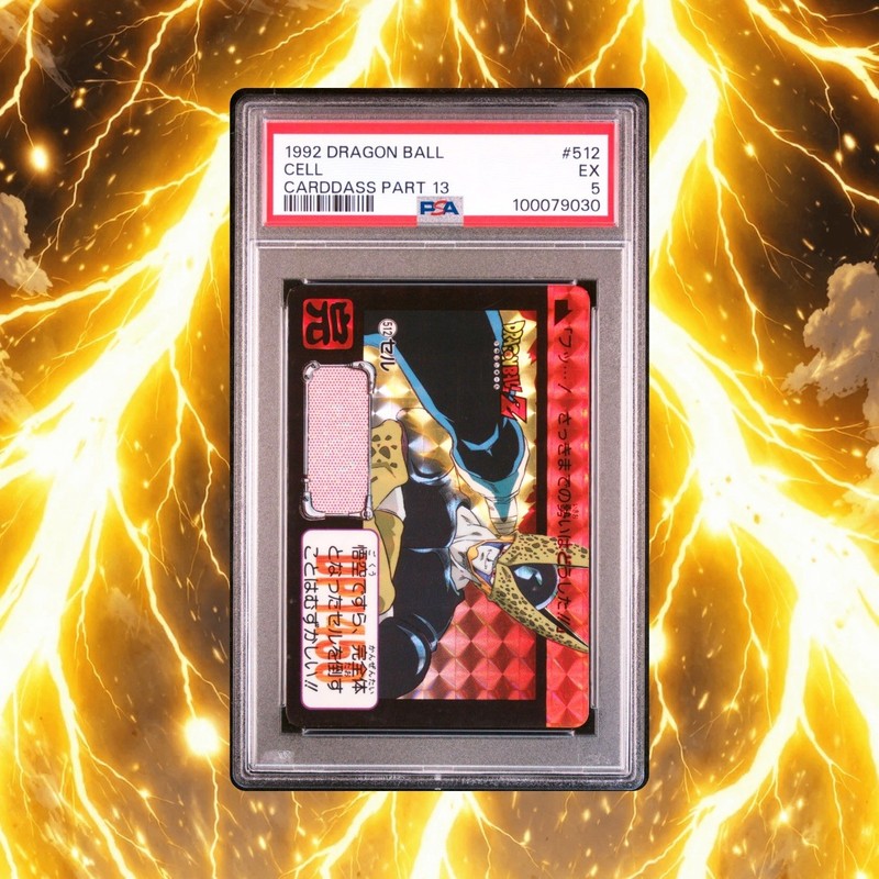 Dragon Ball Z Rare 90s Prism PSA Graded Card Game Carddass Promo Super Holo Foil