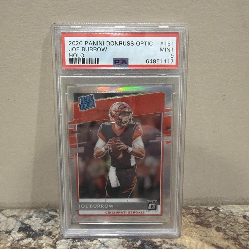 2020 Panini Donruss Optic Joe Burrow Holo PSA 9 Mint