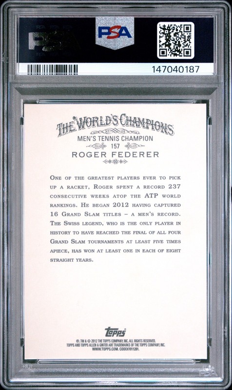 2012 ALLEN & GINTER #157 ROGER FEDERER PSA 6 view 2