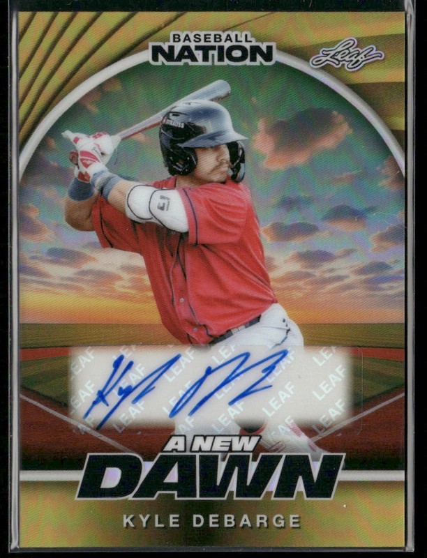 2025 Leaf Baseball Nation Kyle Debarge Gold Auto 1/1