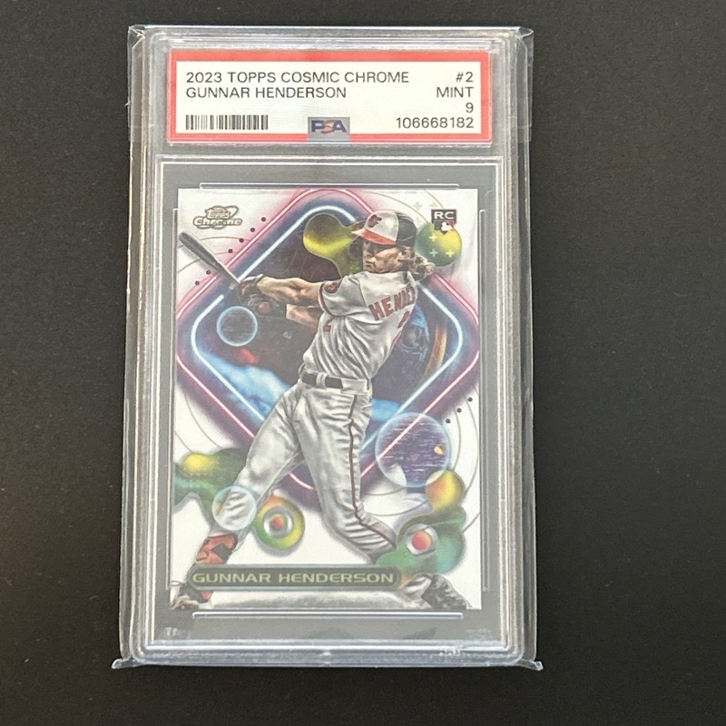GUNNAR HENDERSON 2023 Topps Cosmic Chrome RC PSA 9 Baltimore Orioles