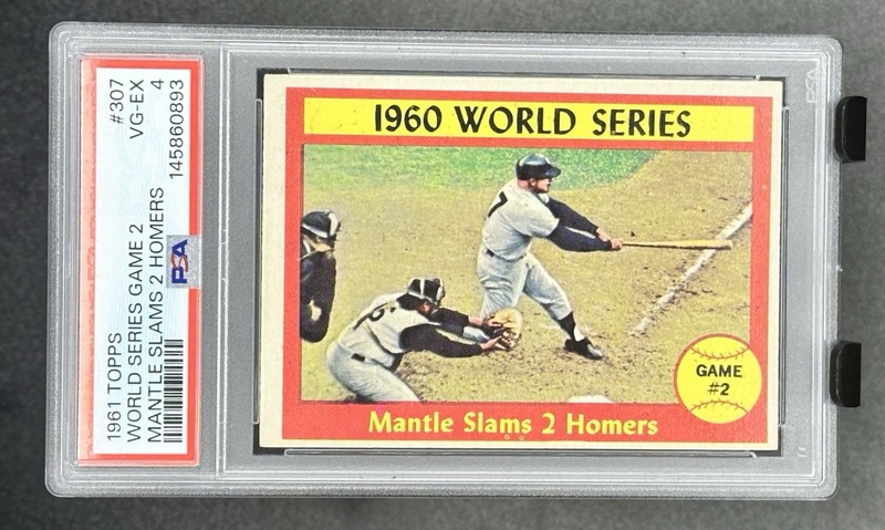 1961 Topps - World Series Mickey Mantle #307