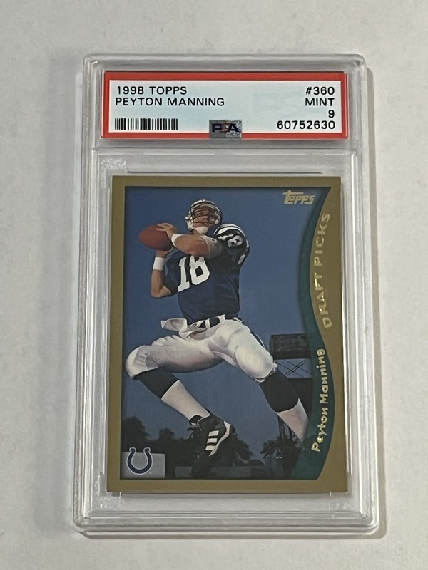 1998 Topps Peyton Manning Rookie - PSA 9 - #360