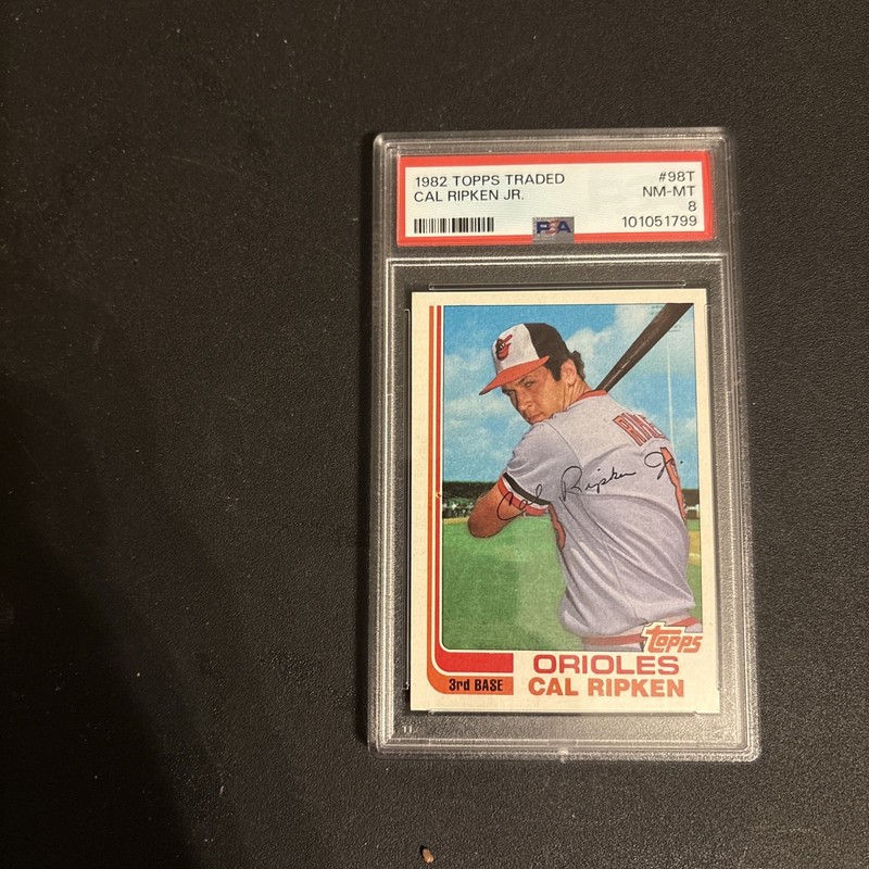 1982 Topps Traded Cal Ripken Jr. #98T Rookie RC PSA 8 NM-MT Baltimore Orioles