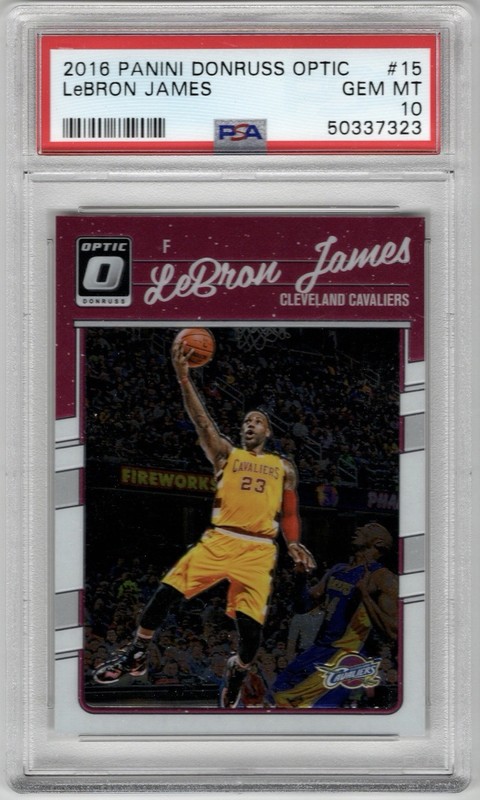 2016 Panini Donruss Optic LeBron James #15 PSA 10 Gem Mint