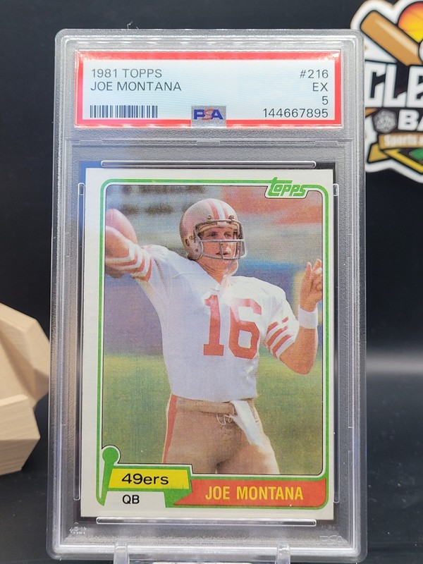 Joe Montana 1981 Topps Chewing Gum Inc. #216 Psa 5 49ers (CBTH)