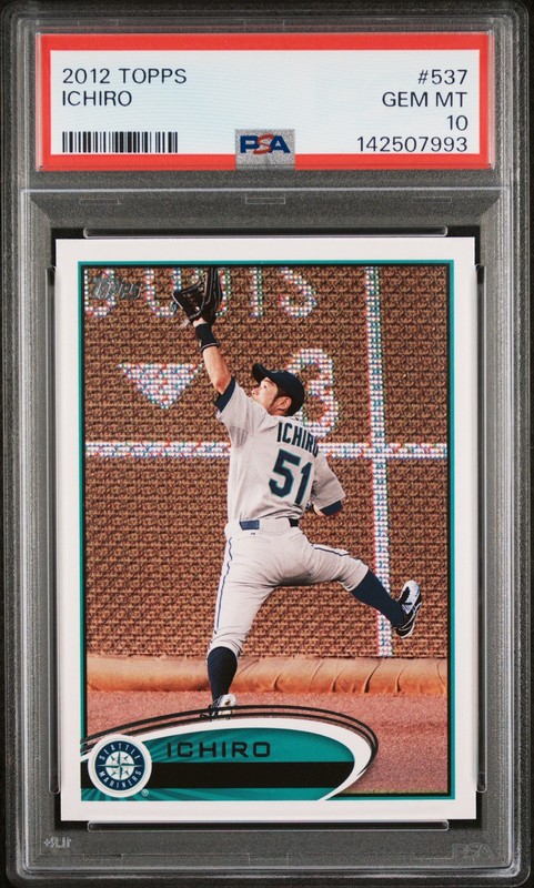 2012 TOPPS #537 ICHIRO PSA 10