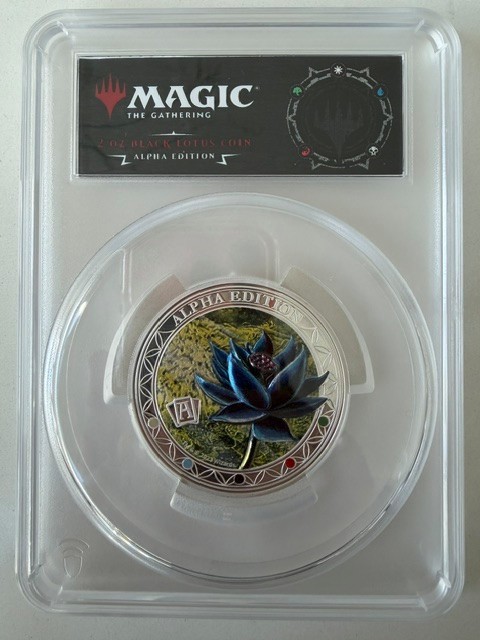 Magic The Gathering 2 oz .999 Silver Alpha Black Lotus PCGS PR70 DCAM 386/499