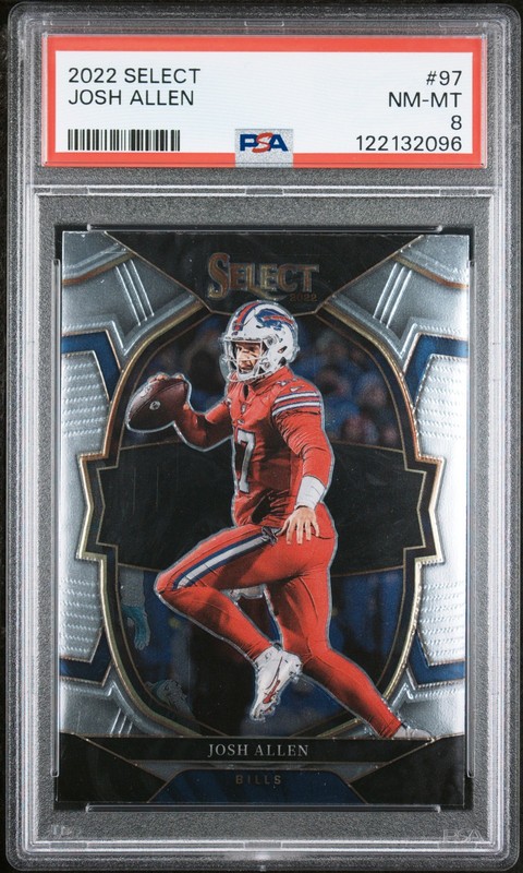 2022 PANINI SELECT #97 JOSH ALLEN PSA 8