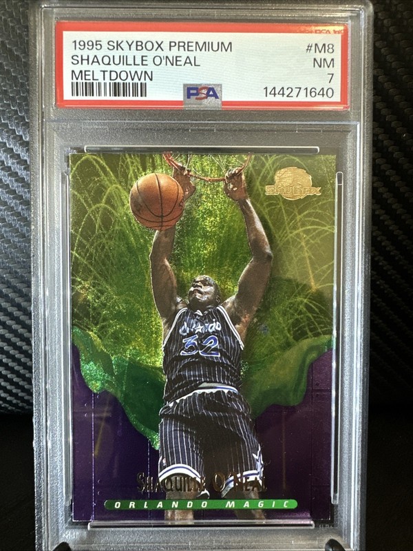 1995-96 Skybox Premium - Meltdown Shaquille O'Neal #M8 PSA Orlando Magic HOF