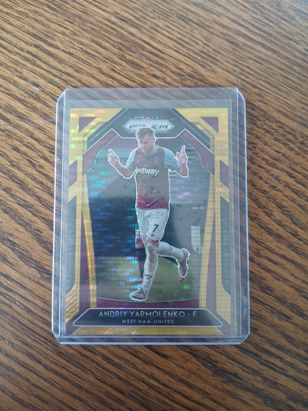 2020-21 Prizm Premier League Andriy Yarmolenko Gold Pulser /10