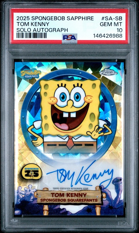 2025 #SA-SB SPONGEBOB SQUAREPANTS/TOM KENNY PSA 10