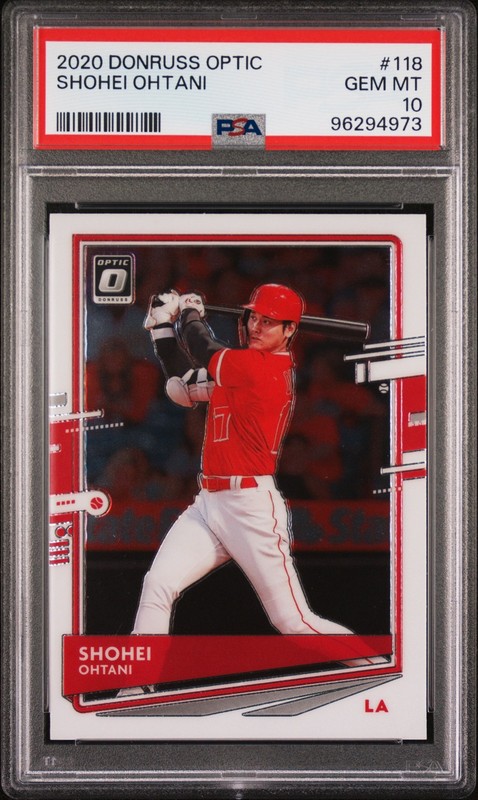 2020 PANINI DONRUSS OPTIC #118 SHOHEI OHTANI PSA 10