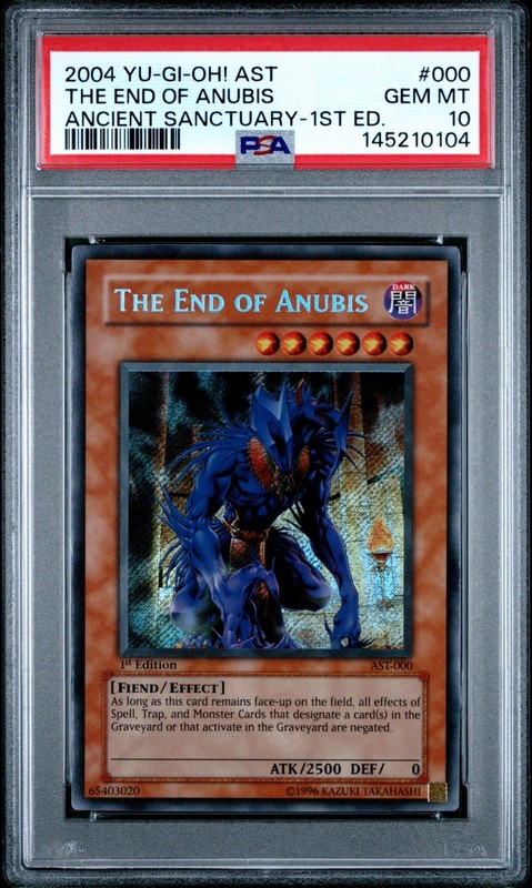 AST-000 THE END OF ANUBIS PSA 10 1ST EDITION - 2004 YU-GI-OH!
