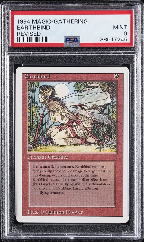 1994 MTG REVISED EDITION EARTHBIND PSA 9
