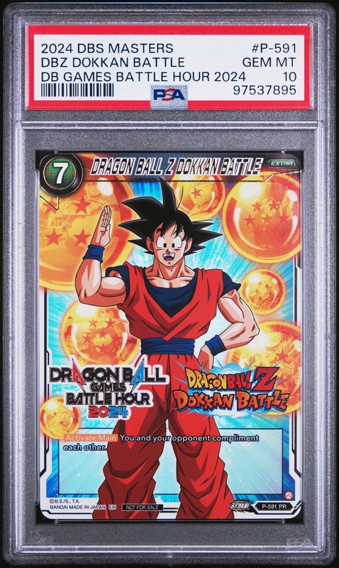 2024 #P-591 DRAGON BALL Z DOKKAN BATTLE PSA 10