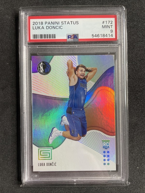 2018 Panini Status #172 Luka Doncic RC Rookie PSA NM