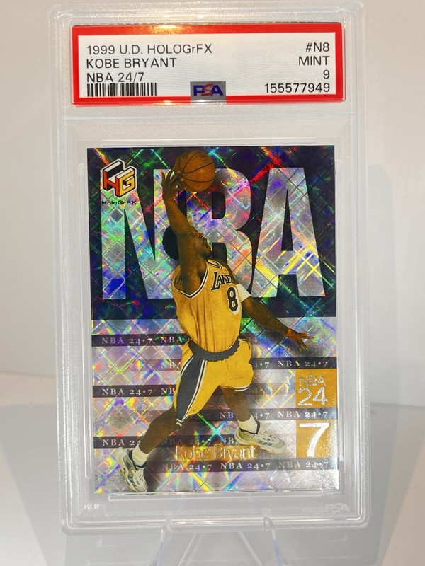1999 Upper Deck HoloGRFX - Kobe Bryant - NBA 24/7 - PSA 9 - Mint - #N8