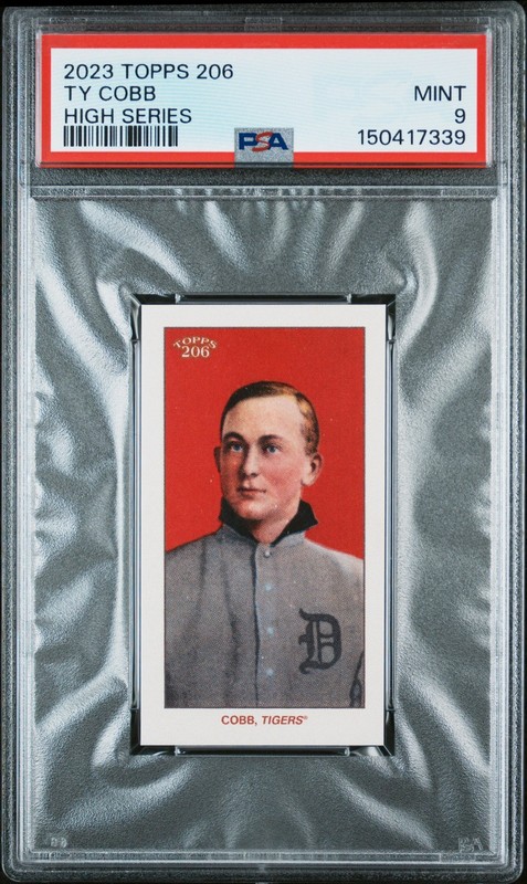 2023 TOPPS 206 HIGH SERIES TY COBB PSA 9