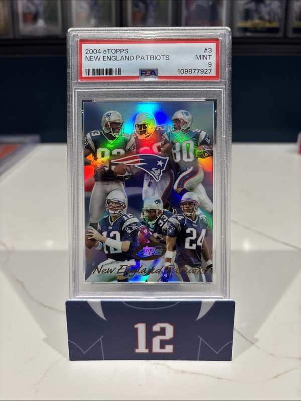 TOM BRADY 2004 ETOPPS PSA 9 PATRIOTS REFRACTOR /2500 INVEST GOAT HOF MVP TB12