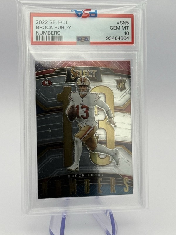2022 Select Brock Purdy Numbers RC PSA 10 49ers Rookie SN5