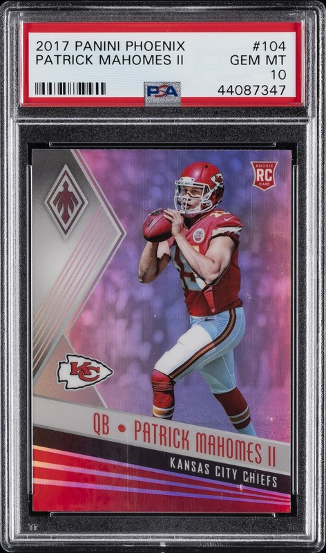 2017 PANINI PHOENIX #104 PATRICK MAHOMES II ROOKIE RC PSA 10