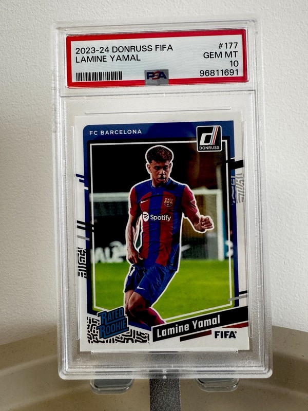 💎2023-24 Panini Donruss Fifa - Rated Rookie Lamine Yamal #177 (RC) / PSA 10💎