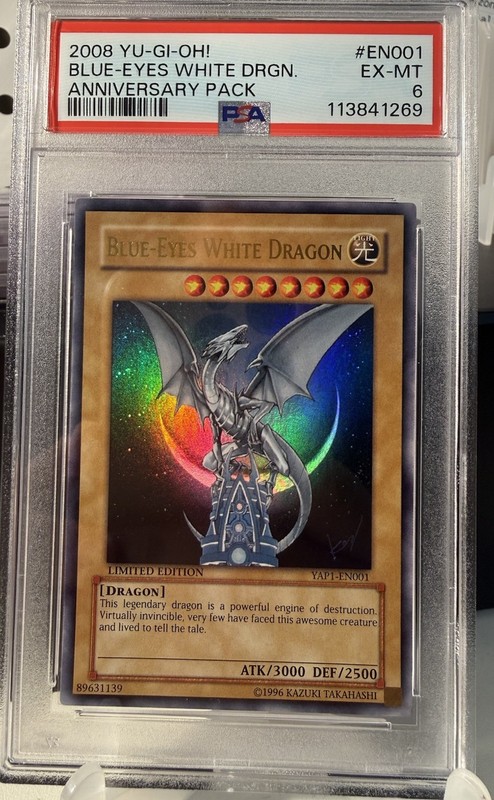 Blue-Eyes White Dragon YAP1-EN001 Anniversary Pack Limited Edition