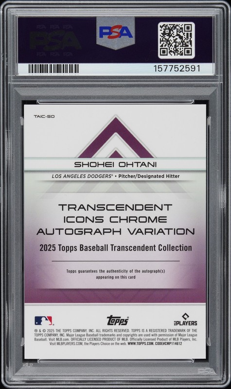 2025 RED REFRACTOR #SO SHOHEI OHTANI 3/5 PSA 9 AUTO 10 view 2