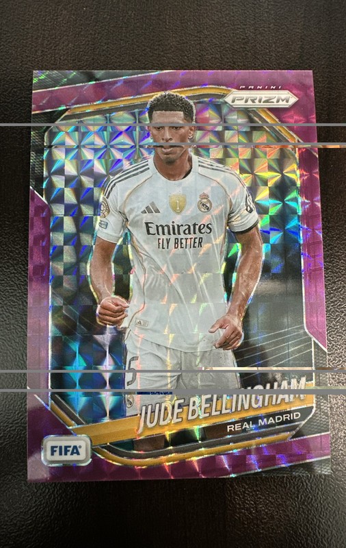 2026 Panini Prizm FIFA Jude Bellingham Purple Mosaic /135 #186