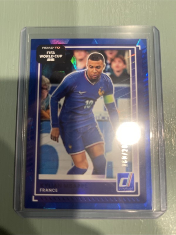 2025-26 Donruss Road to World Cup Kylian Mbappe BLUE JERSEY COLOR /205 - France