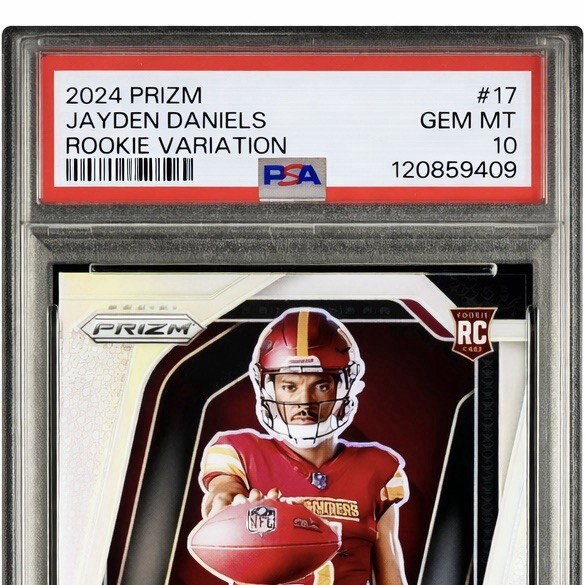 Jayden Daniels 2024 Silver Prizm RV PSA 10 RC