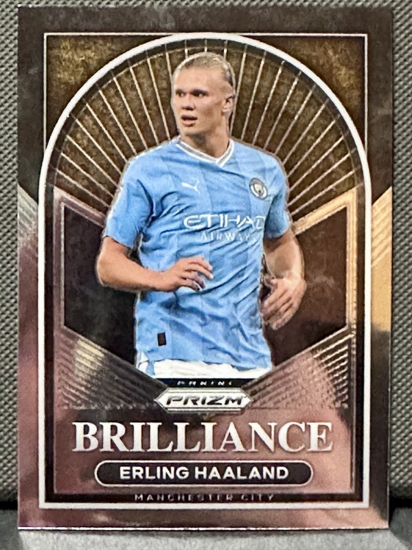 Erling Haaland 2023-24 Panini Prizm Premier League Brilliance Insert 30 Man City