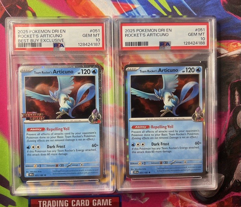 PSA 10 Sequential Cert Rocket’s Articuno Holo / Best Buy Exclusive DR Stamp #51