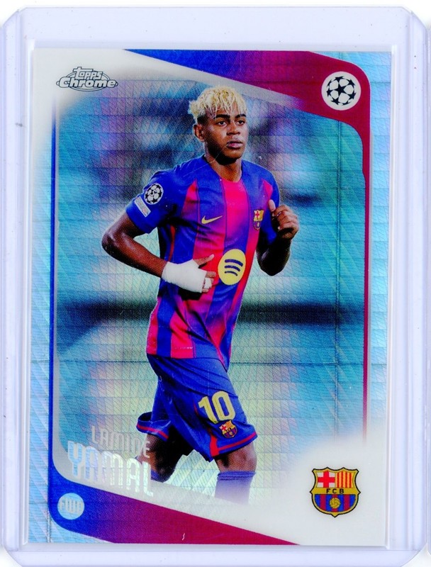 2025-26 Topps Chrome UEFA UCC LAMINE YAMAL Prism Refractor RC Rookie