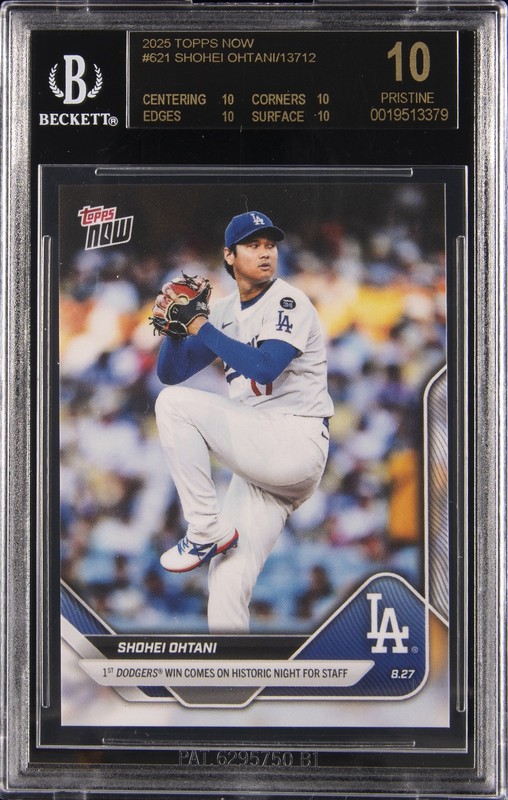 2025 TOPPS NOW #621 SHOHEI OHTANI BGS 10 BLACK LABEL