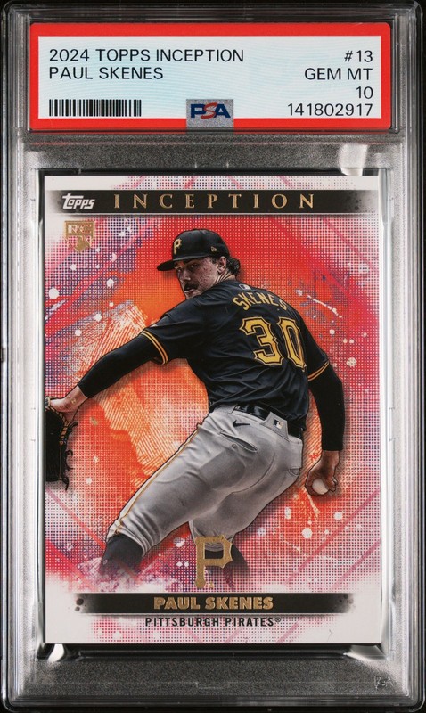 2024 TOPPS INCEPTION #13 PAUL SKENES PSA 10