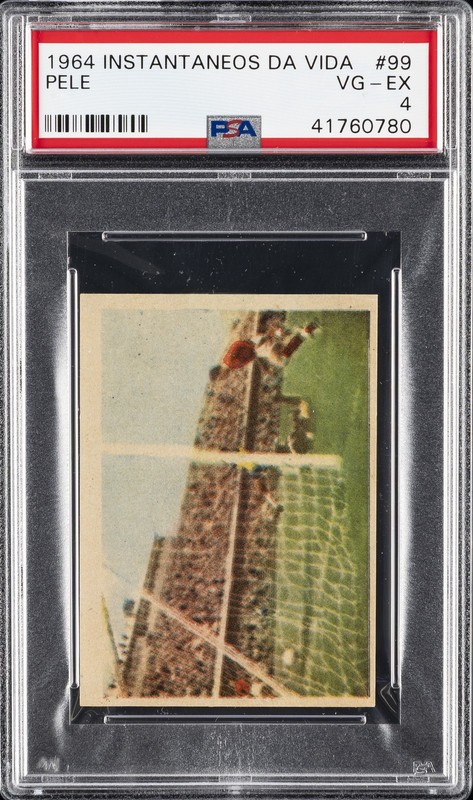1964 INSTANTANEOS DA VIDA DO REI PELE #99 PELE PSA 4
