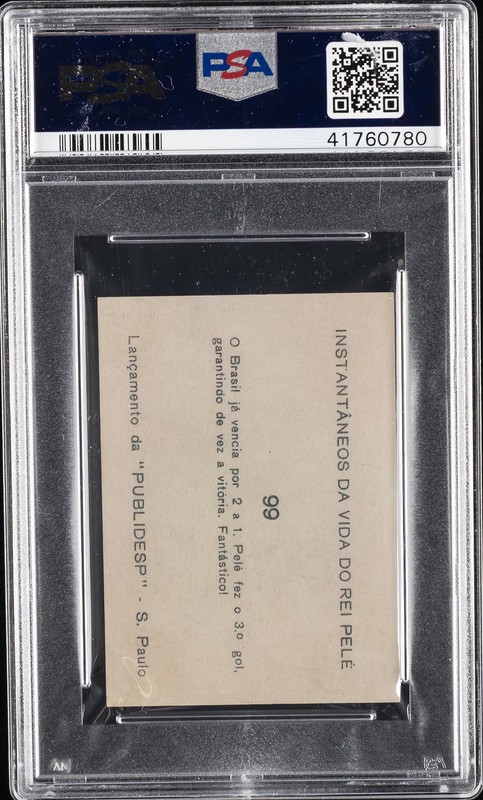 1964 INSTANTANEOS DA VIDA DO REI PELE #99 PELE PSA 4 view 2