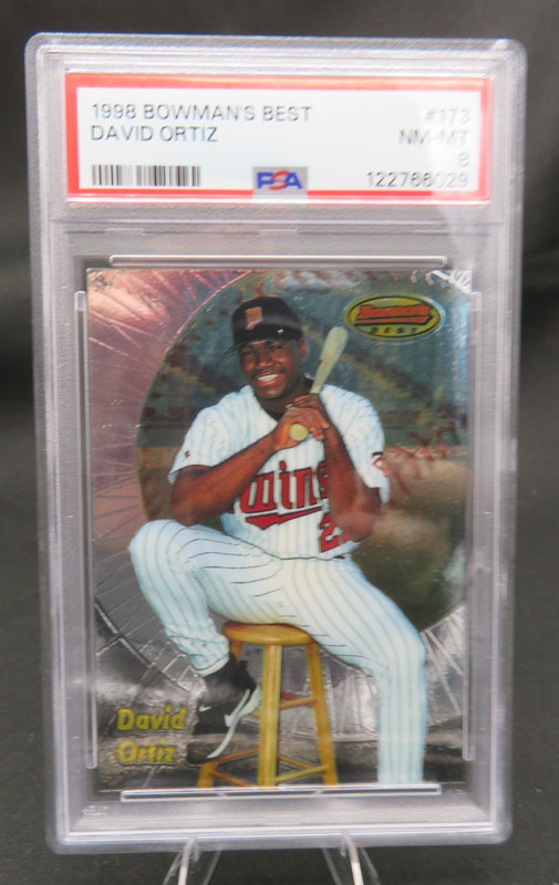 1998 Bowman's Best David Ortiz #173 Big Papi Rookie RC Twins PSA 8