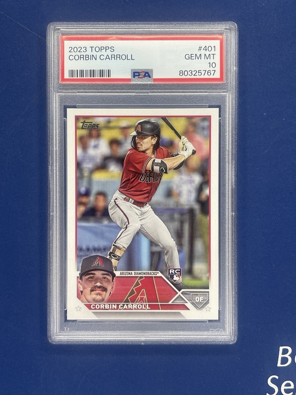 2023 Topps Series 2 #401 Corbin Carroll Rookie RC PSA 10 GEM MT Rookie Of The Yr
