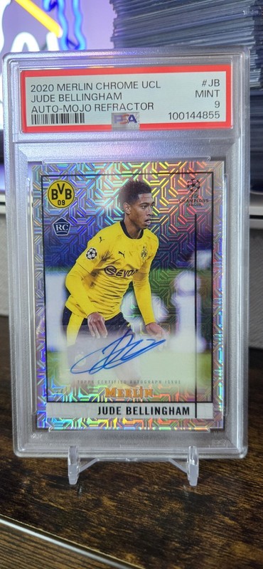 2020 Merlin Chrome UCL - Jude Bellingham Rookie Mojo Auto /99 RC BCA-JB Dortmund