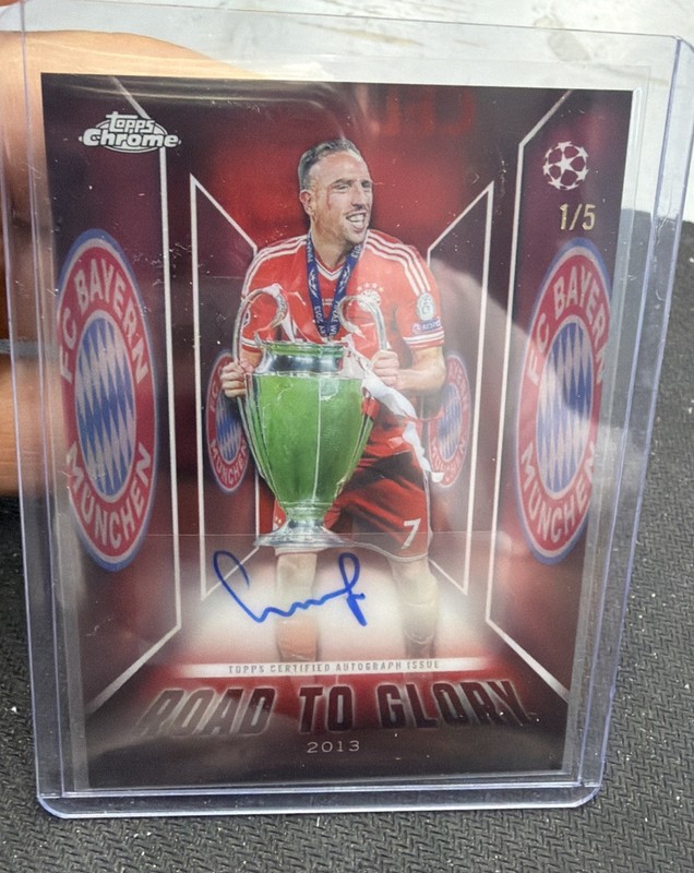 2025-26 Topps Chrome CC Franck Ribery Road To Glory Red Refractor Auto #1/5 1/1