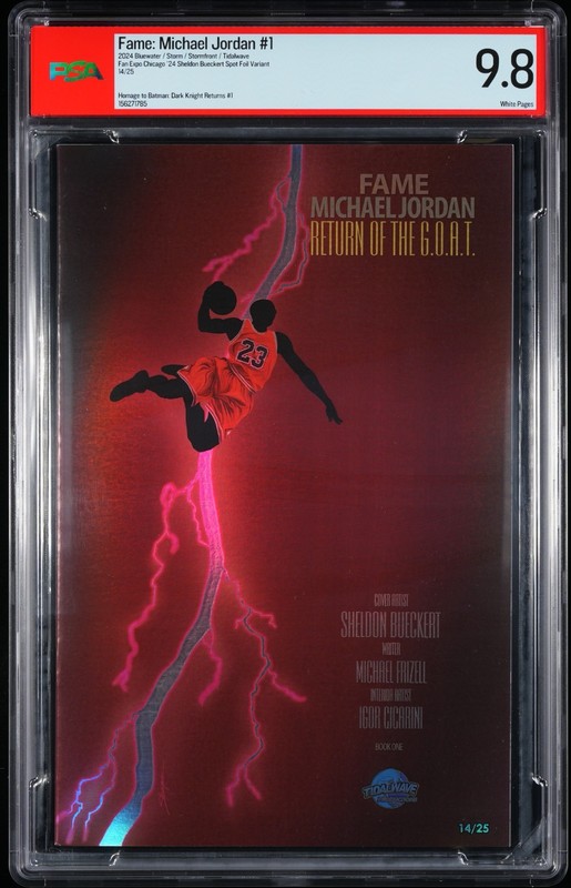 Fame Michael Jordan Return of the GOAT FOIL PSA GRADED COMIC PSA 9.8