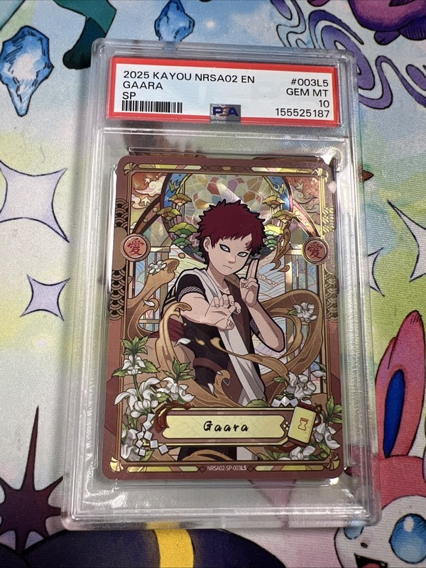 2025 KAYOU NARUTO CARD NRSA02-CHAPTER JIN ENGLISH SERIES 2 SP 003L5 GAARA PSA10