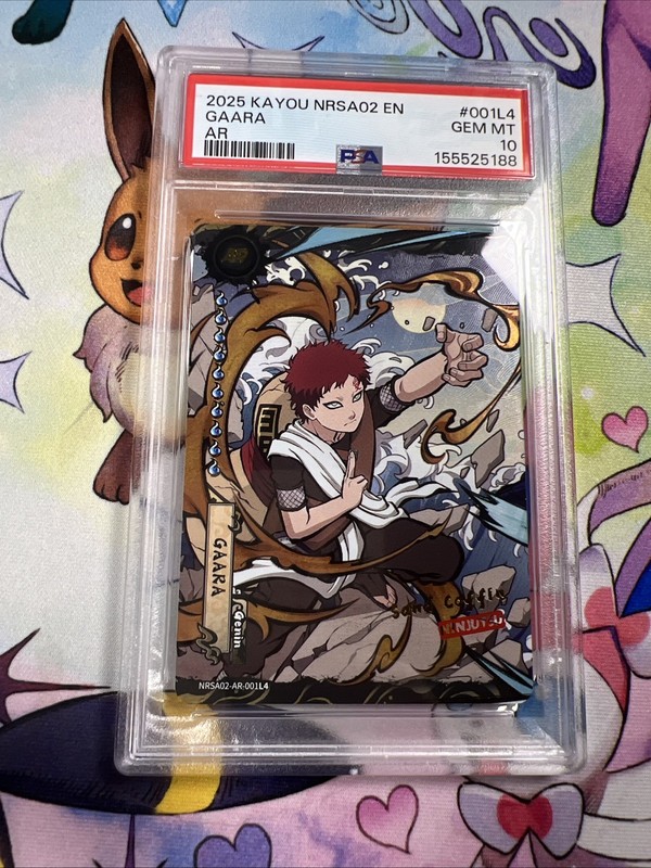 2025 KAYOU NARUTO CARD NRSA02-CHAPTER JIN ENGLISH SERIES 2 AR 001L4 GAARA PSA10