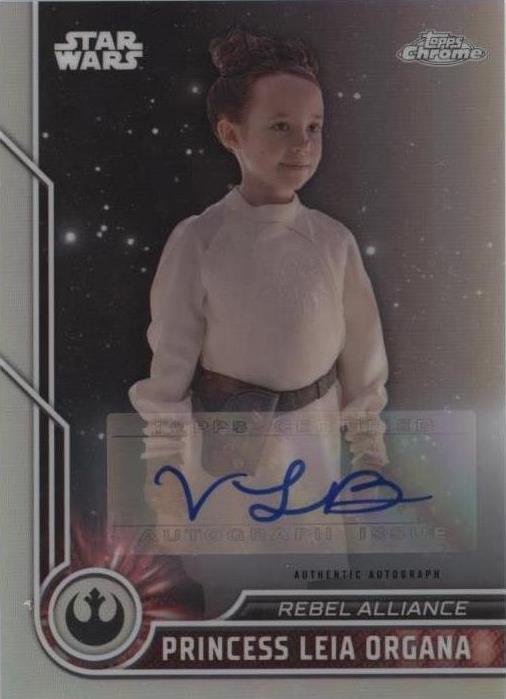  Princess Leia Organa - 2023 Topps Chrome Star Wars #17 Auto 