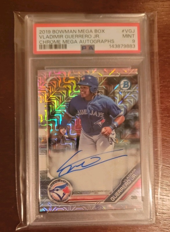 2019 Bowman Chrome Mega Box Vladimir Guerrero Jr AUTO Autograph MOJO Refractor