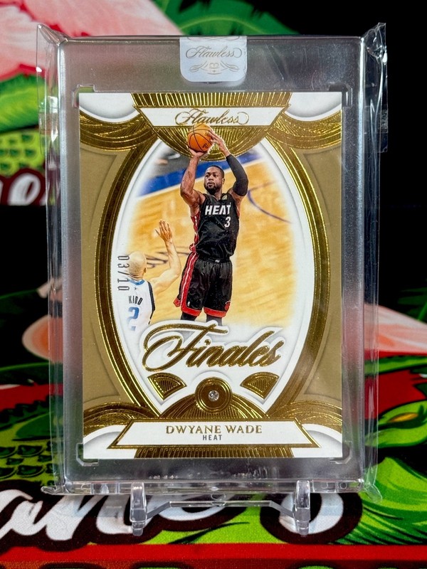 2024 Panini Flawless Dwyane Wade 3/10 JERSEY NUMBER 1/1 NBA Finals